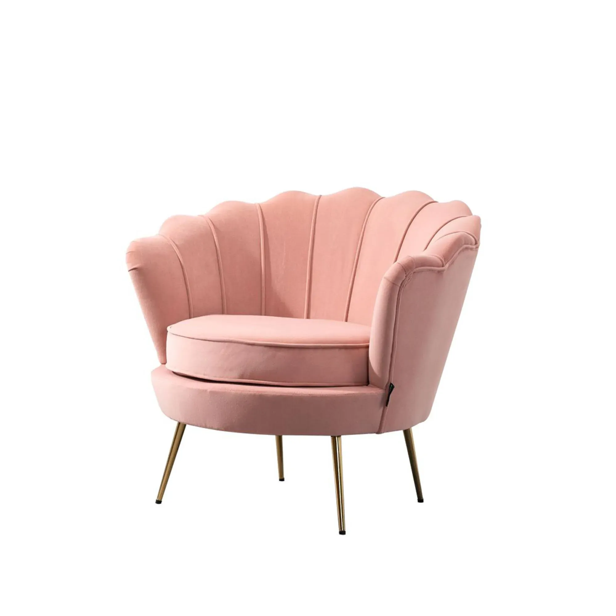 Ariel Occasional Armchair - Coral, Velvet