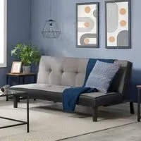 Aurora 2-Seater Sofa Bed - Grey, Fabric