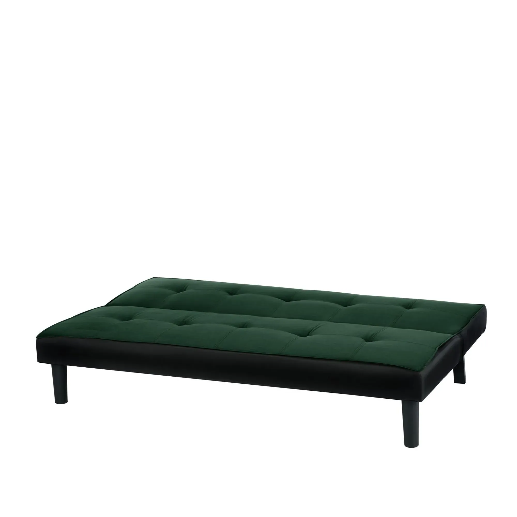 Aurora Click Clack Sofa Bed - Green, Velvet