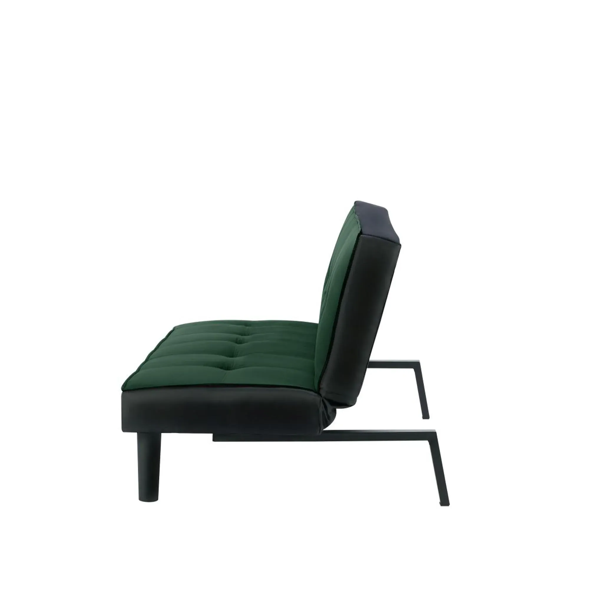Aurora Click Clack Sofa Bed - Green, Velvet
