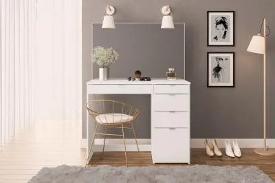 Ava 5 Drawer Dressing Table - White