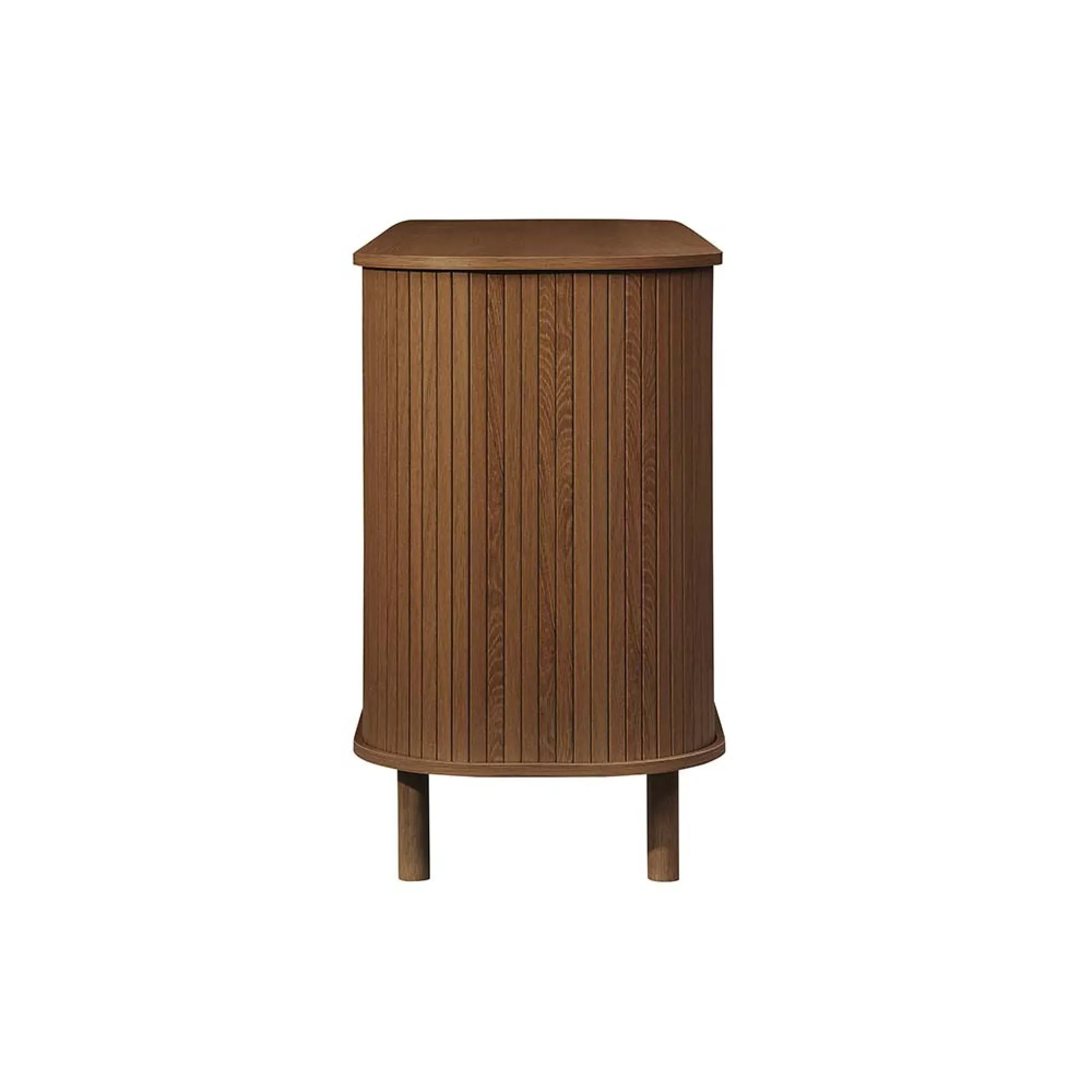 Axel Fluted 2 Door Curved Sideboard - Walnut