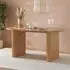 Axel Fluted 6 Seater Oval Dining Table - Oak