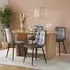 Axel Oval Dining Set with 4 Chairs - Oak