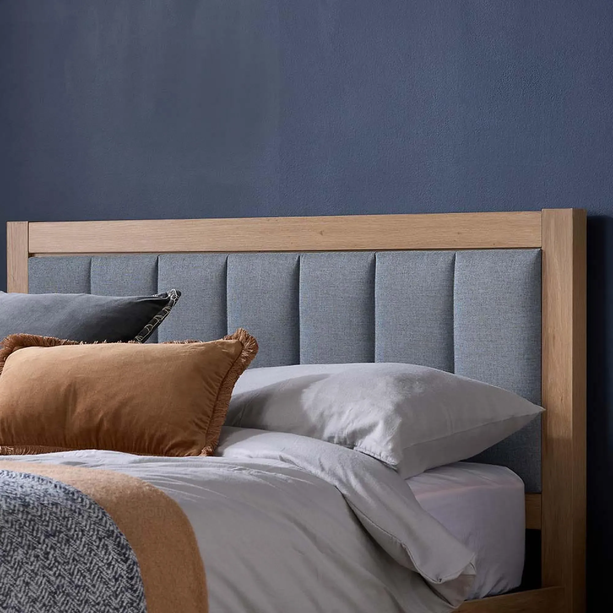 Belmont Ottoman Storage Bed - Grey, Oak