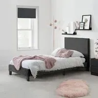 Berlin Bed Frame - Black, Crushed Velvet