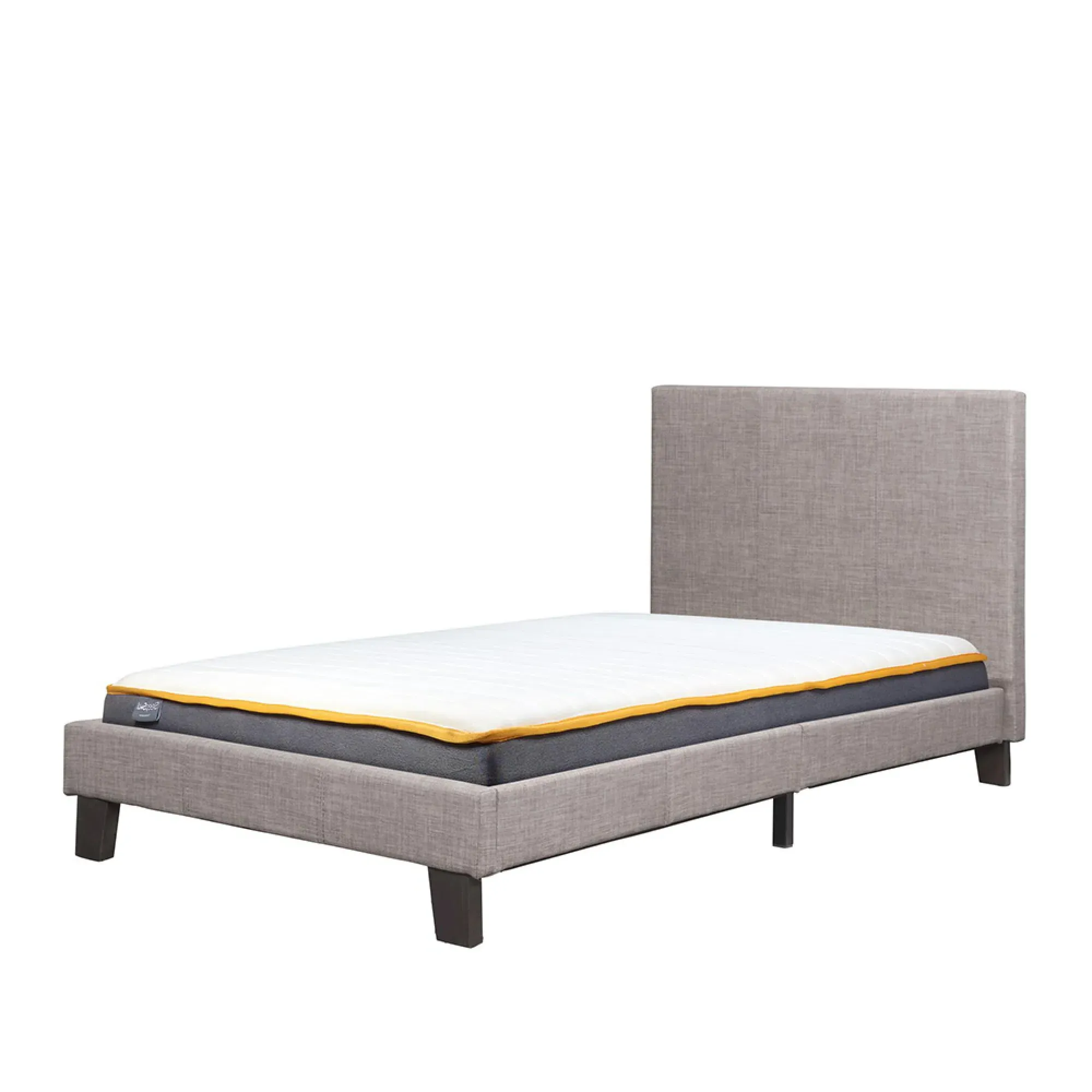 Berlin Fabric Bed Frame - Grey