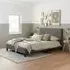 Berlin Fabric Bed Frame - Grey