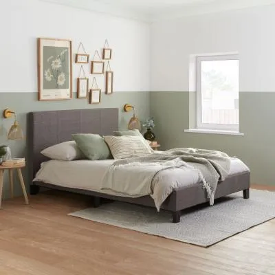 Berlin Fabric Bed Frame - Grey image