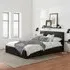 Berlin Ottoman Storage Bed - Black, Faux Leather
