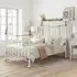 Bronte Double Metal Bed Frame - Cream