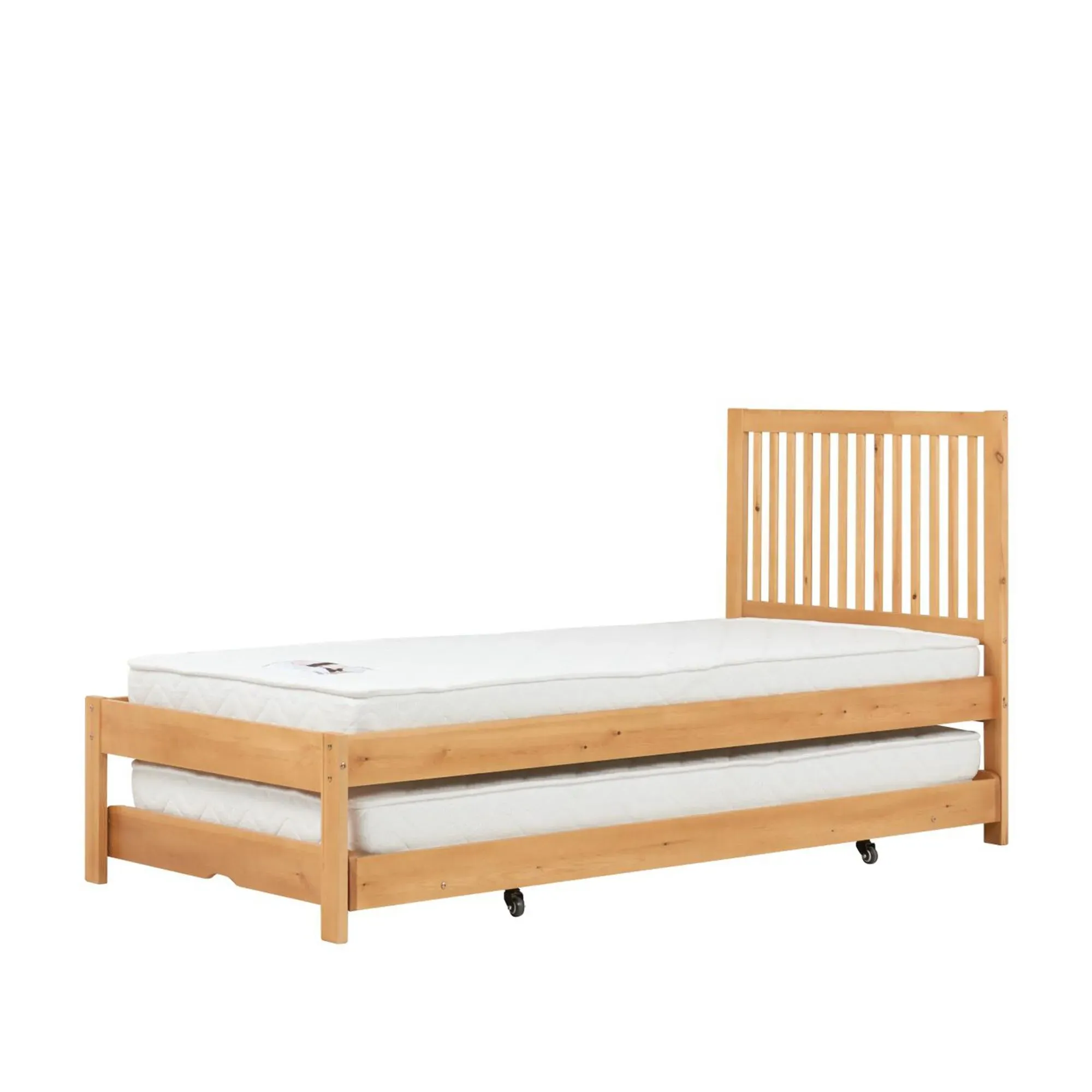Buxton Single Trundle Bed - Honey Pine