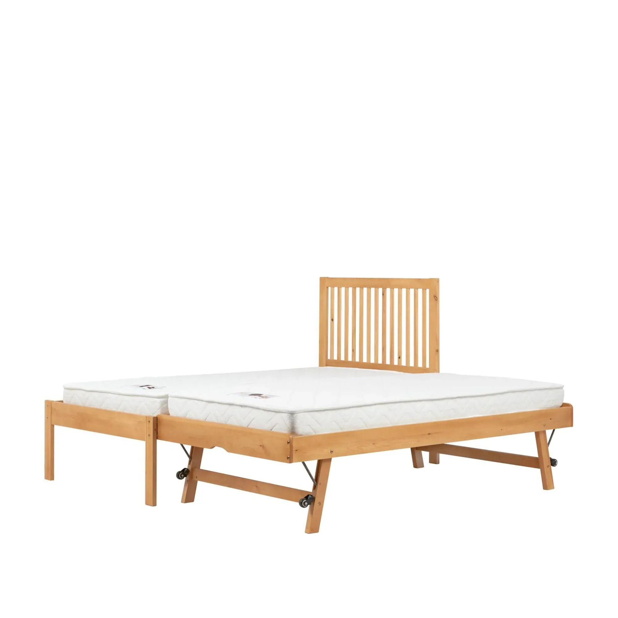 Buxton Single Trundle Bed - Honey Pine