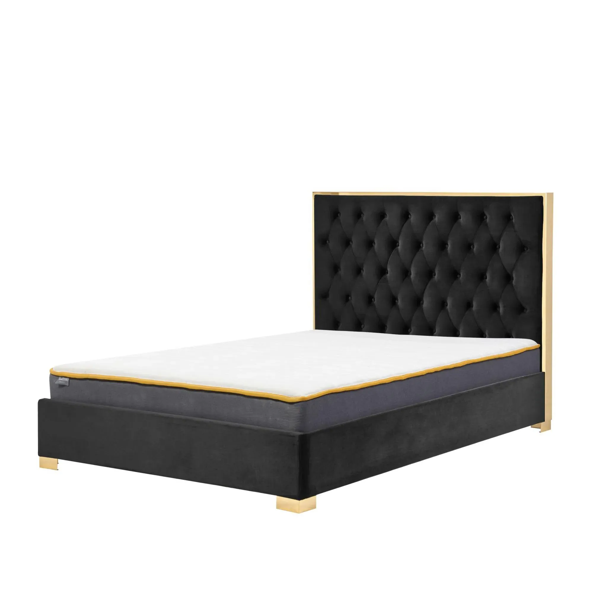 Chelsea Bed Frame - Black, Fabric