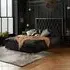 Chelsea Bed Frame - Black, Fabric