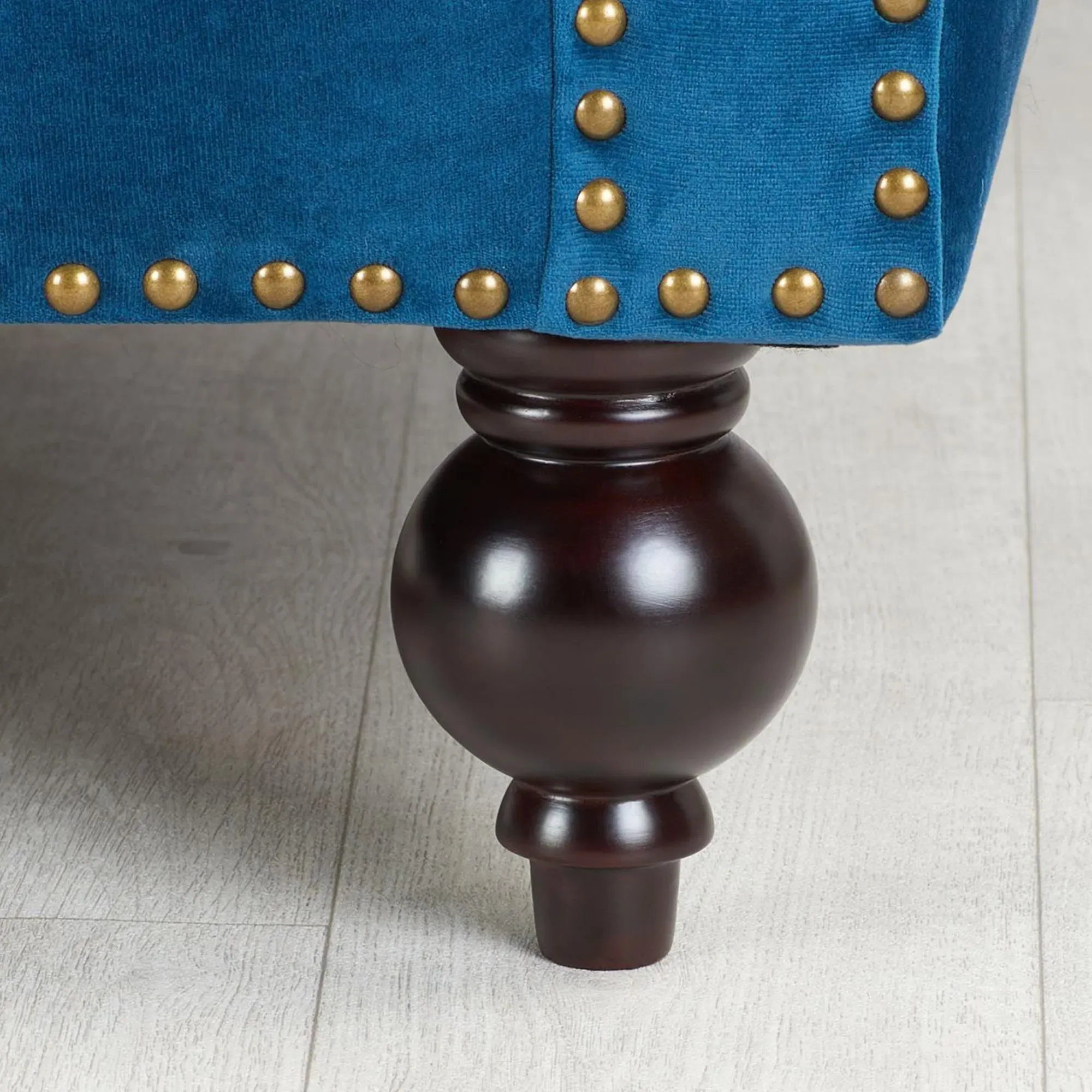 Chester 2-Seater Sofa - Midnight Blue, Velvet