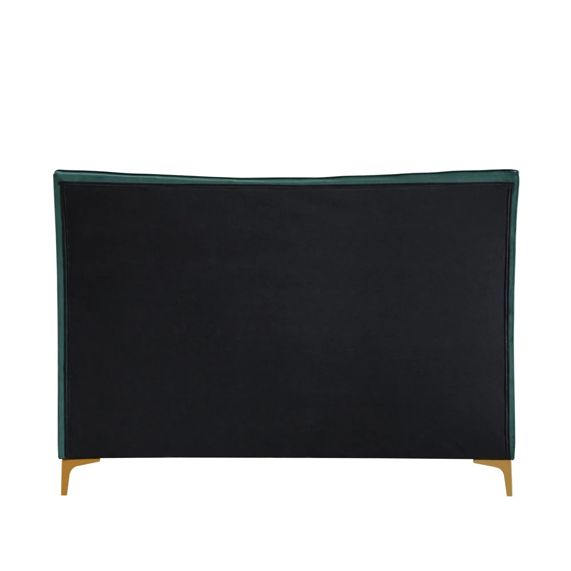 Clover Fabric Bed - Green Velvet