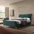 Clover Fabric Bed - Green Velvet