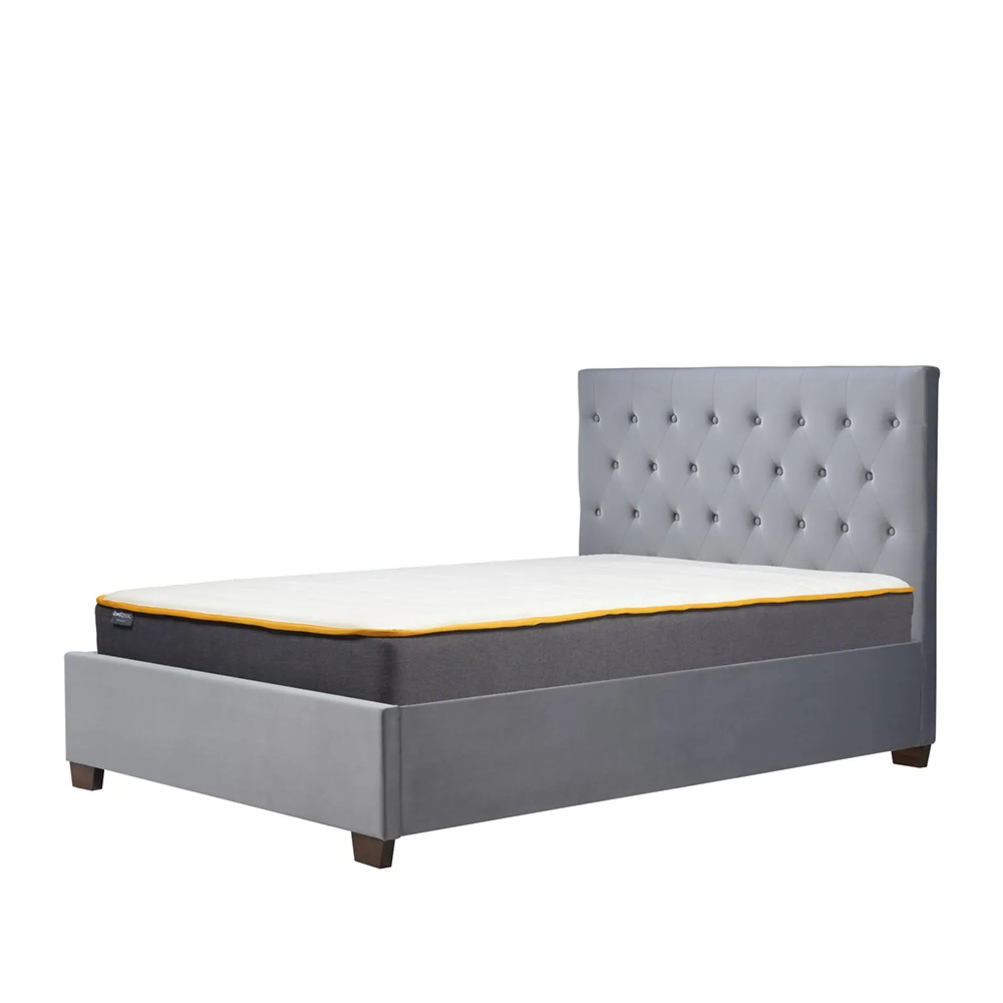 Cologne Fabric Bed - Grey