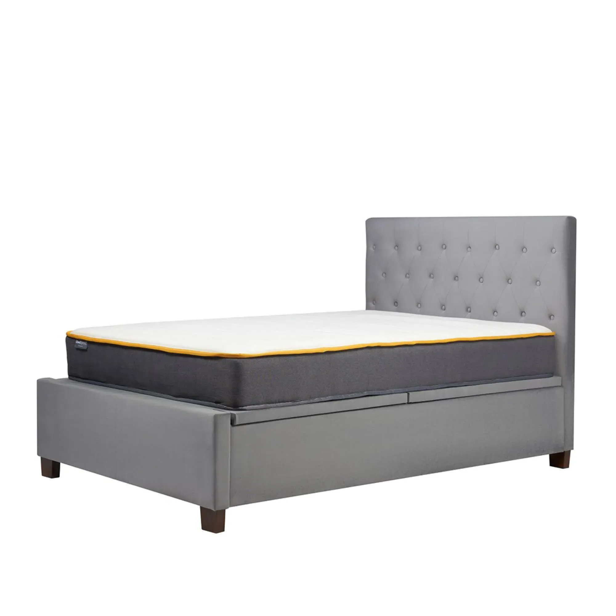 Cologne Ottoman Storage Bed - Grey, Fabric
