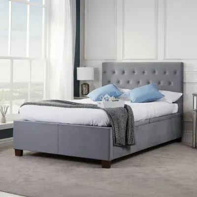 Cologne Ottoman Storage Bed - Grey, Fabric
