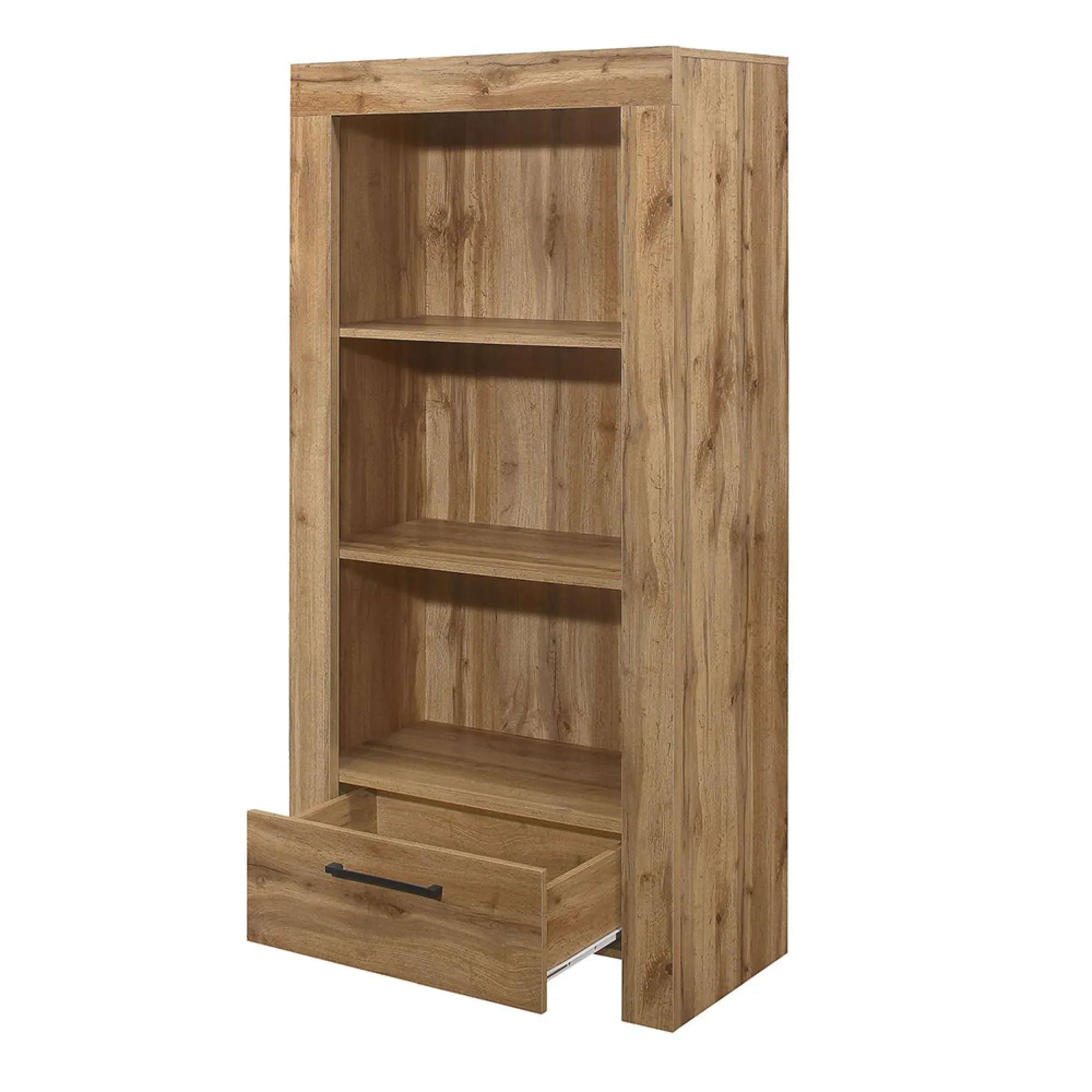 Compton 1 Drawer Bookcase - Oak