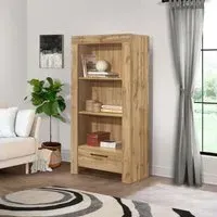 Compton 1 Drawer Bookcase - Oak