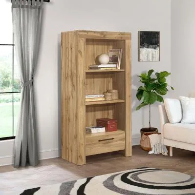 Compton 1 Drawer Bookcase - Oak image