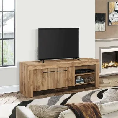 Compton 2 Door TV Unit - Oak image