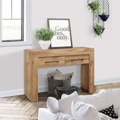 Compton 2 Drawer Console Table - Oak image