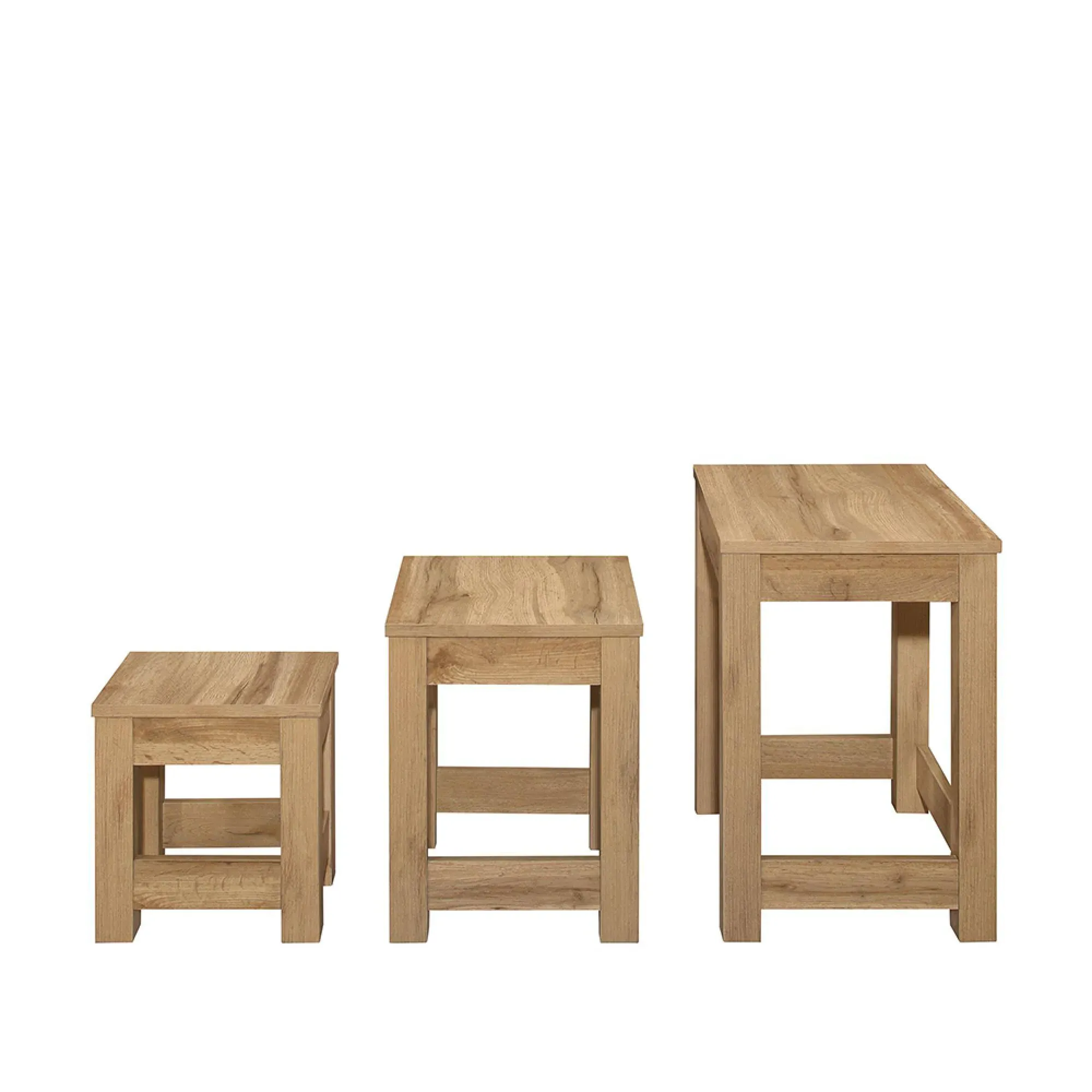 Compton Nest of 3 Tables - Oak