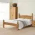 Corona Pine Low Foot End Bed - Waxed Pine