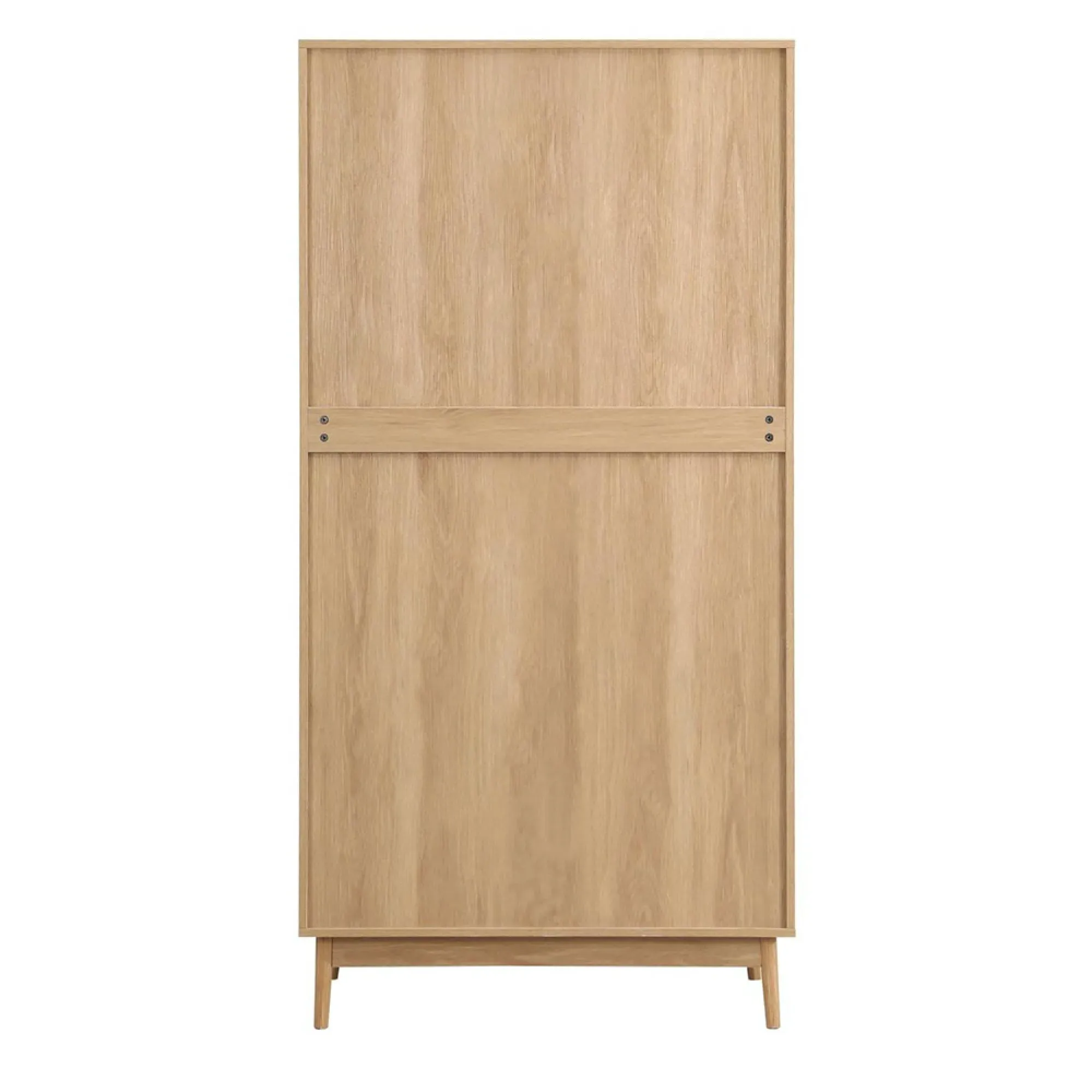 Croxley 2 Door Wardrobe with Drawer - Oak, Rattan