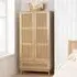 Croxley 2 Door Wardrobe with Drawer - Oak, Rattan