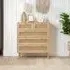 Croxley 5 Drawer Chest - Oak, Rattan
