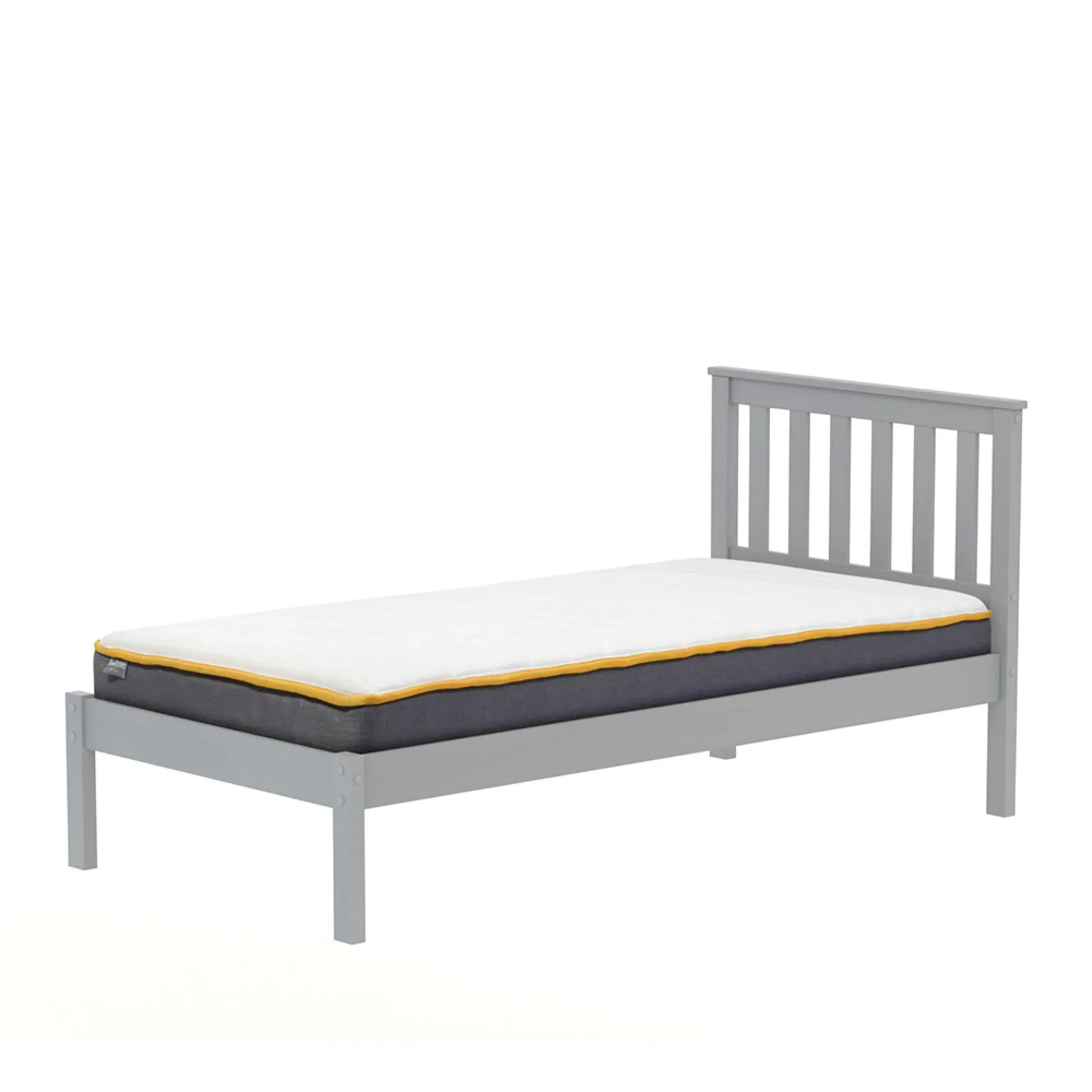 Denver Slatted Bed Frame - Grey