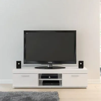 Edgeware 2 Door TV Unit - White