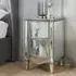 Elysee 2 Drawer Narrow Bedside Cabinet - Mirrored