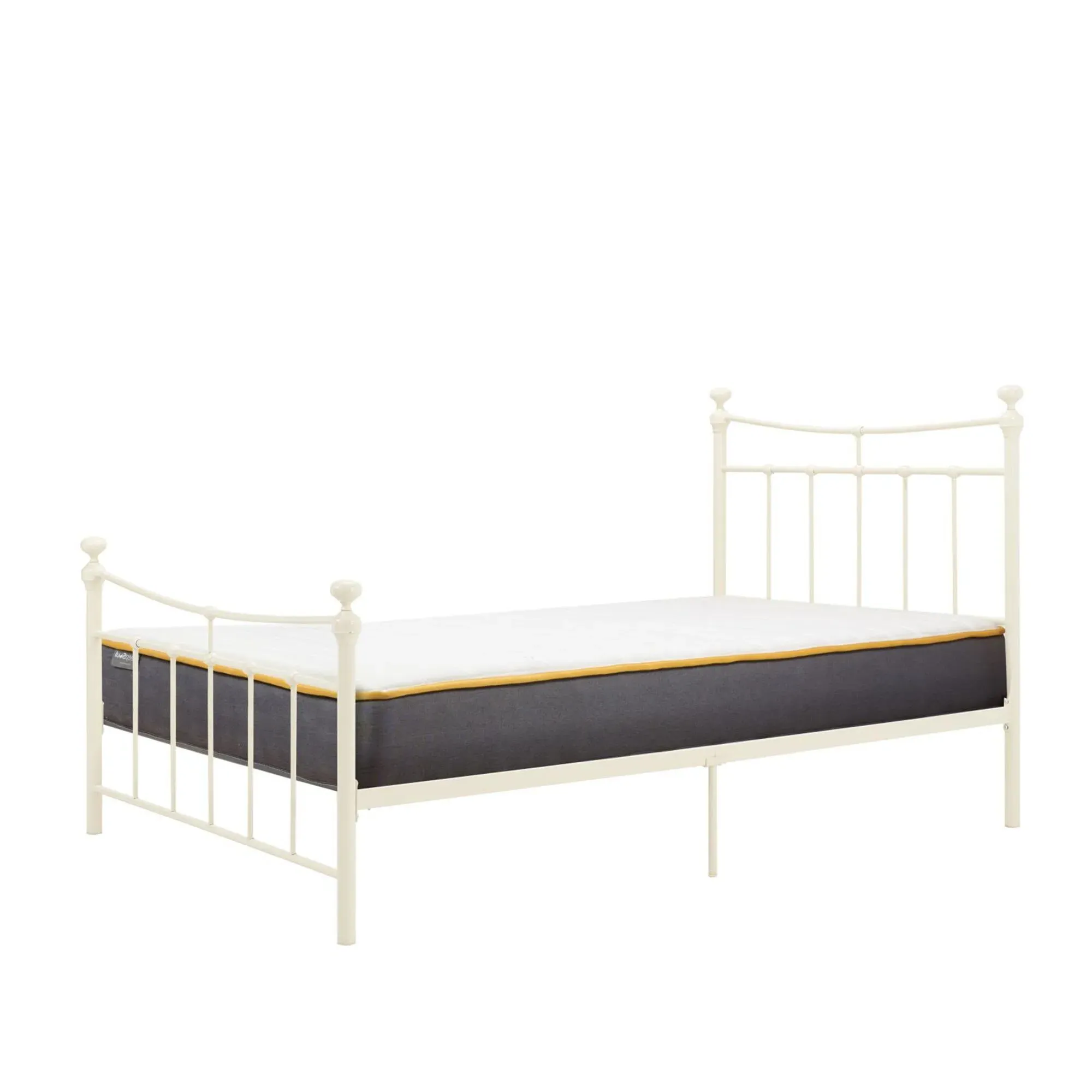 Emily Metal Bed Frame - Cream