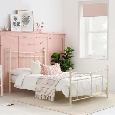 Emily Metal Bed Frame - Cream