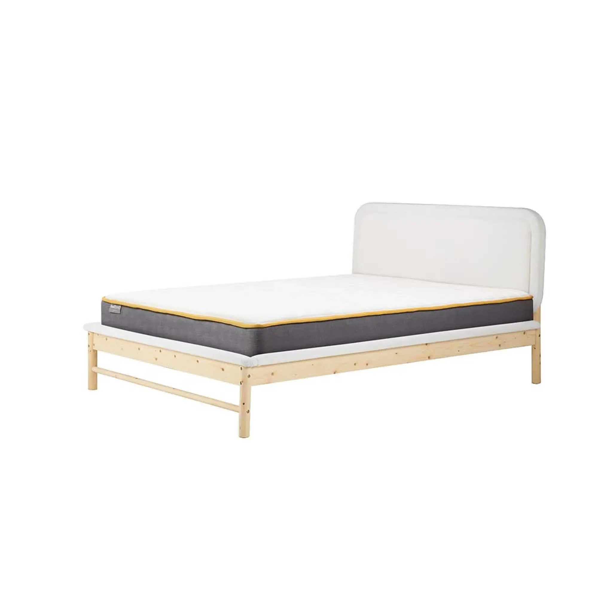 Emmi Fabric Bed - White