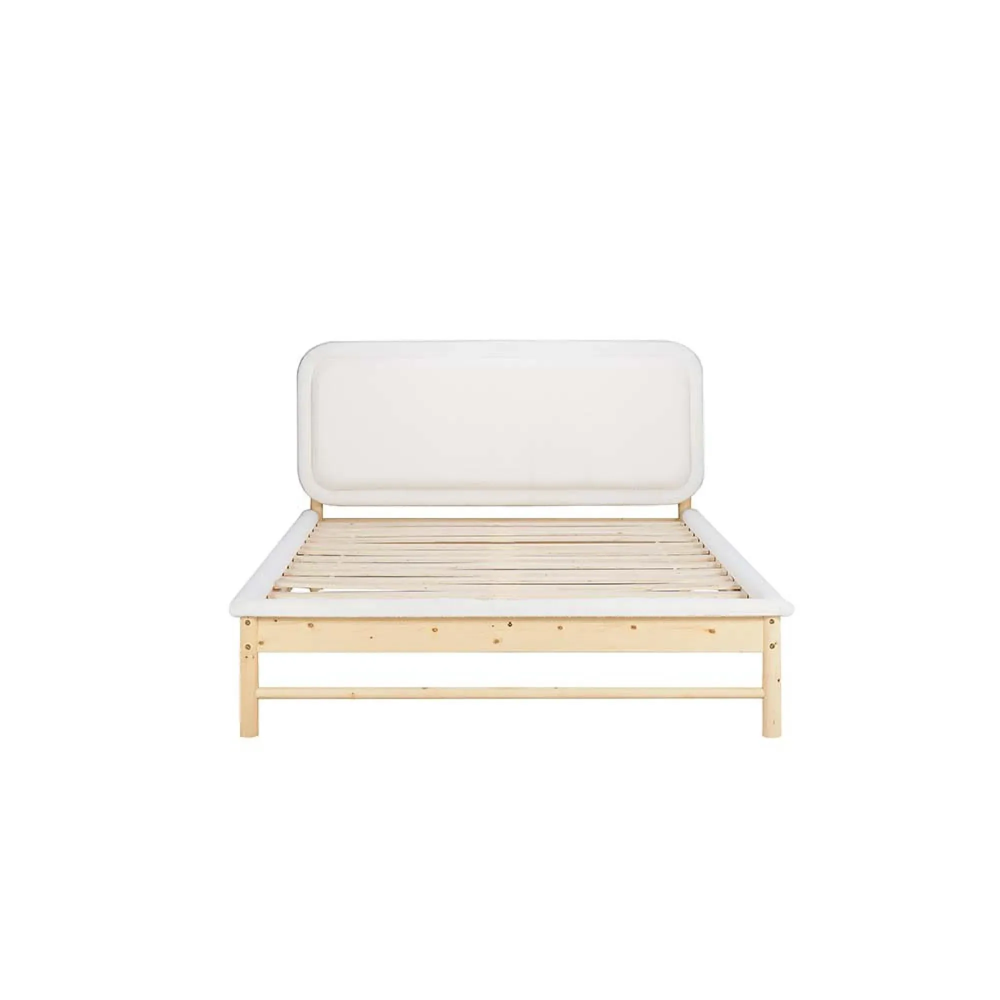Emmi Fabric Bed - White