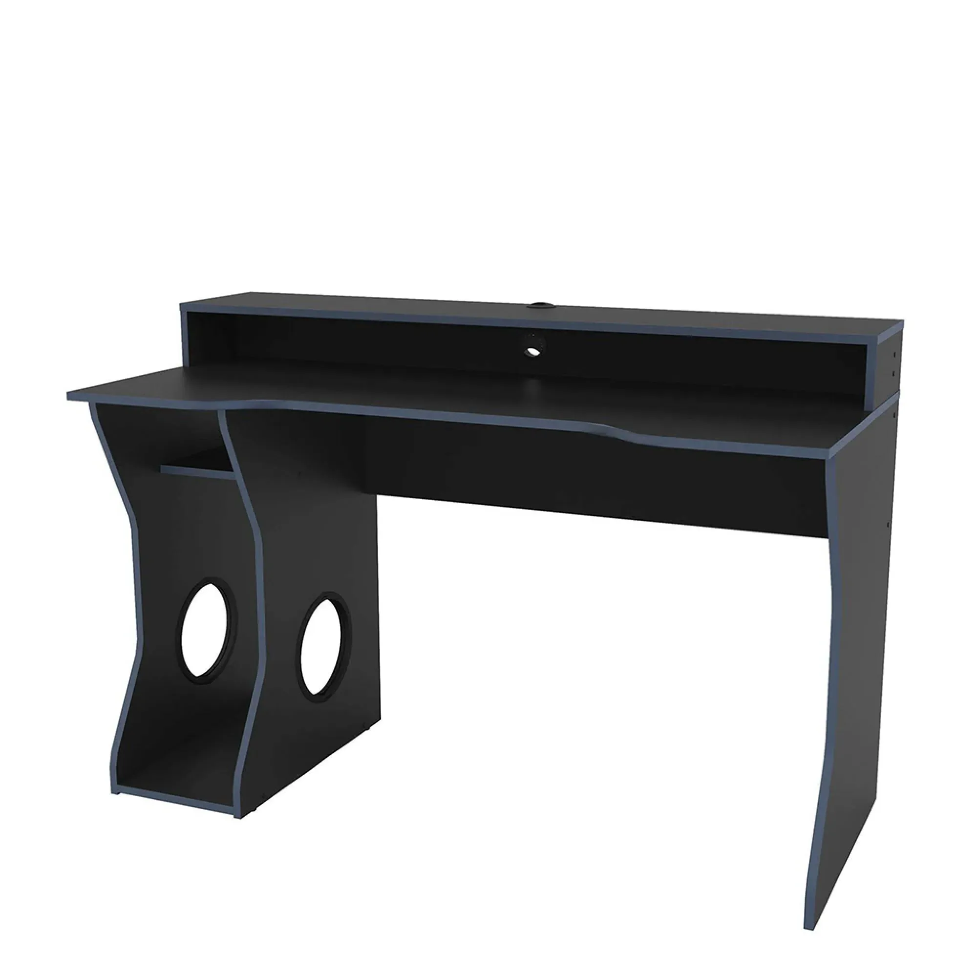 Enzo Gaming Desk - Black and Blue