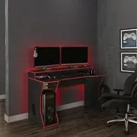 Enzo Gaming Desk - Black and Red