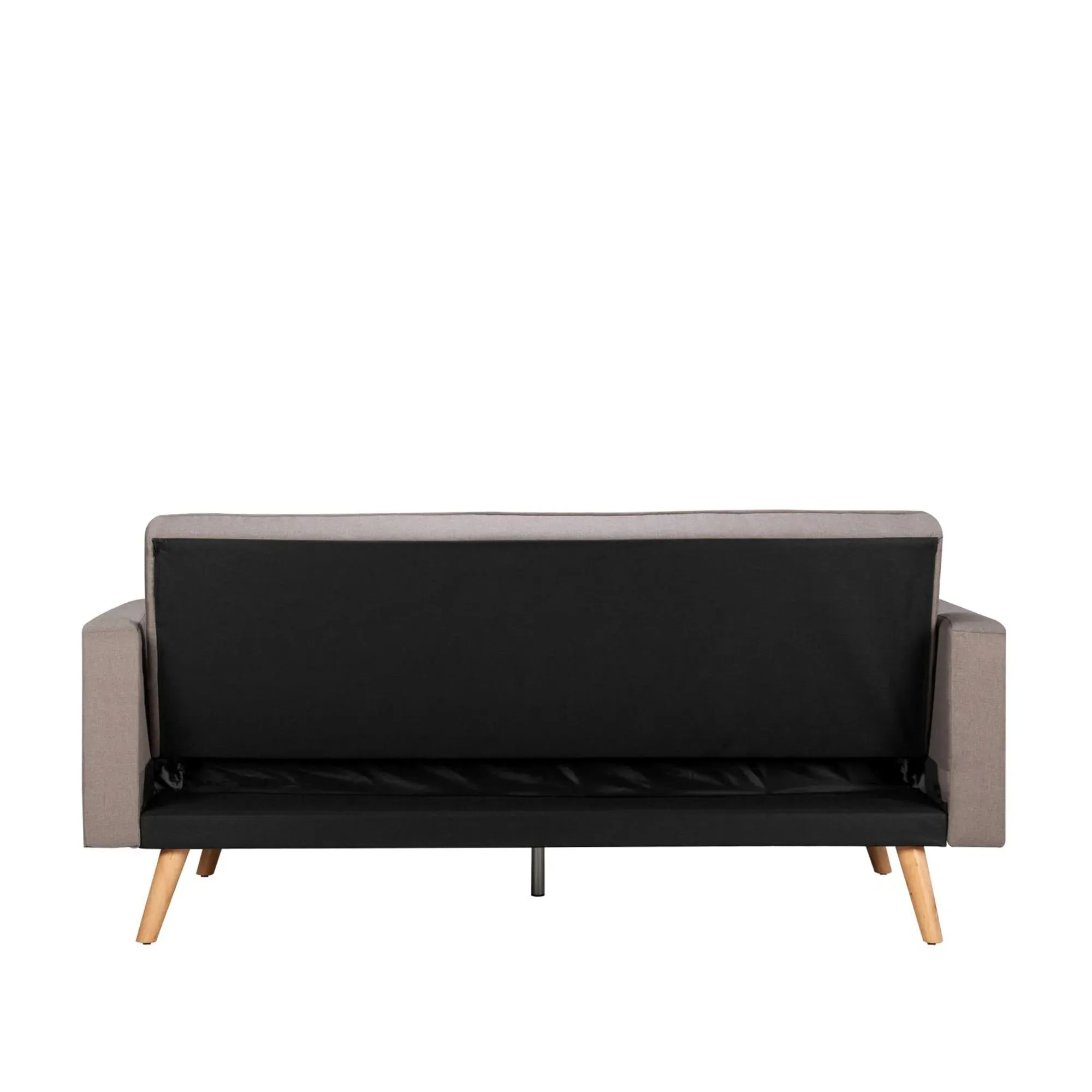 Ethan 3-Seater Click Clack Sofa Bed - Grey, Fabric