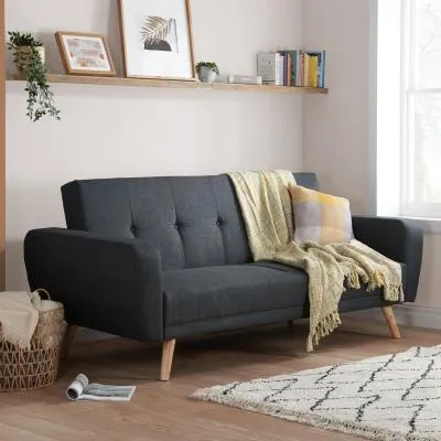 Farrow 3-Seater Sofa Bed - Grey, Fabric