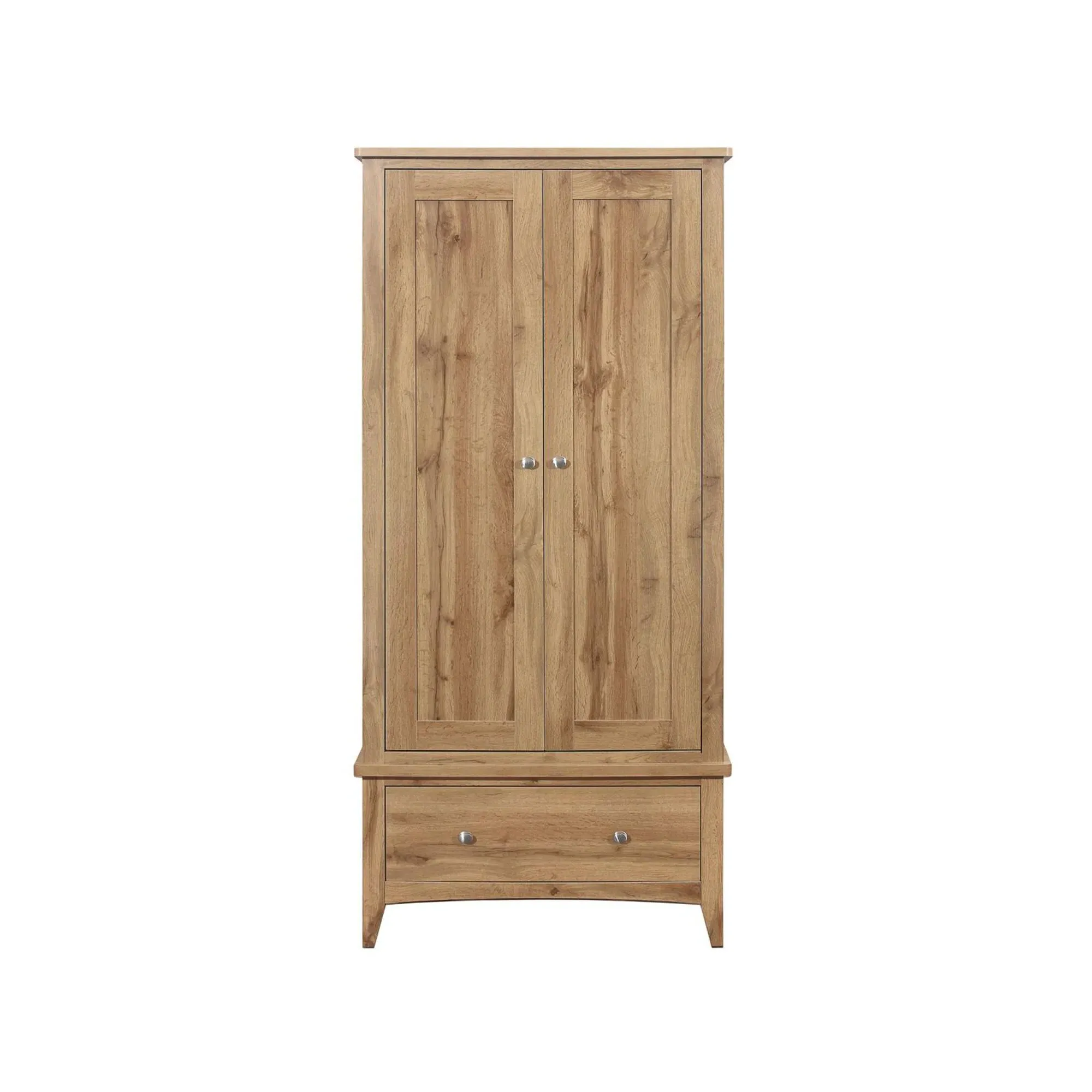Hampstead 2 Door Wardrobe with Drawer - Oak