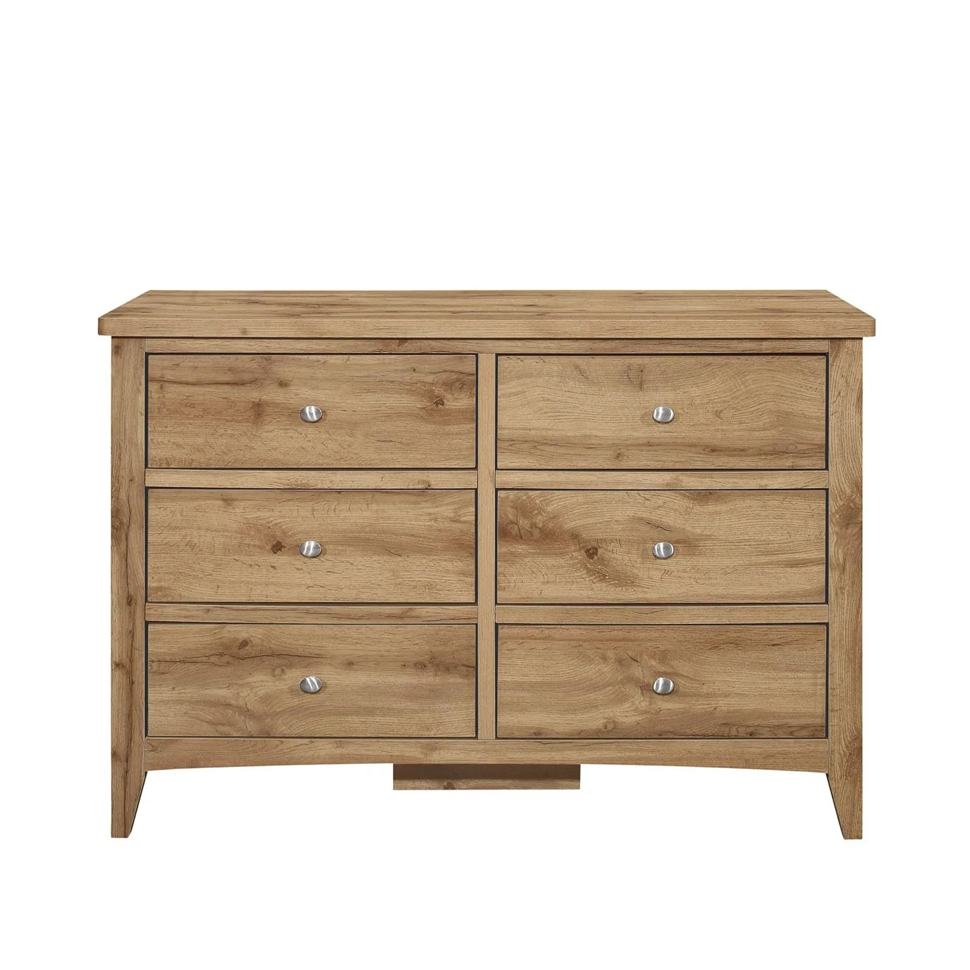 Hampstead 6 Drawer Wide Chest - Oak