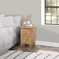 Hampstead Narrow Bedside Cabinet - Oak