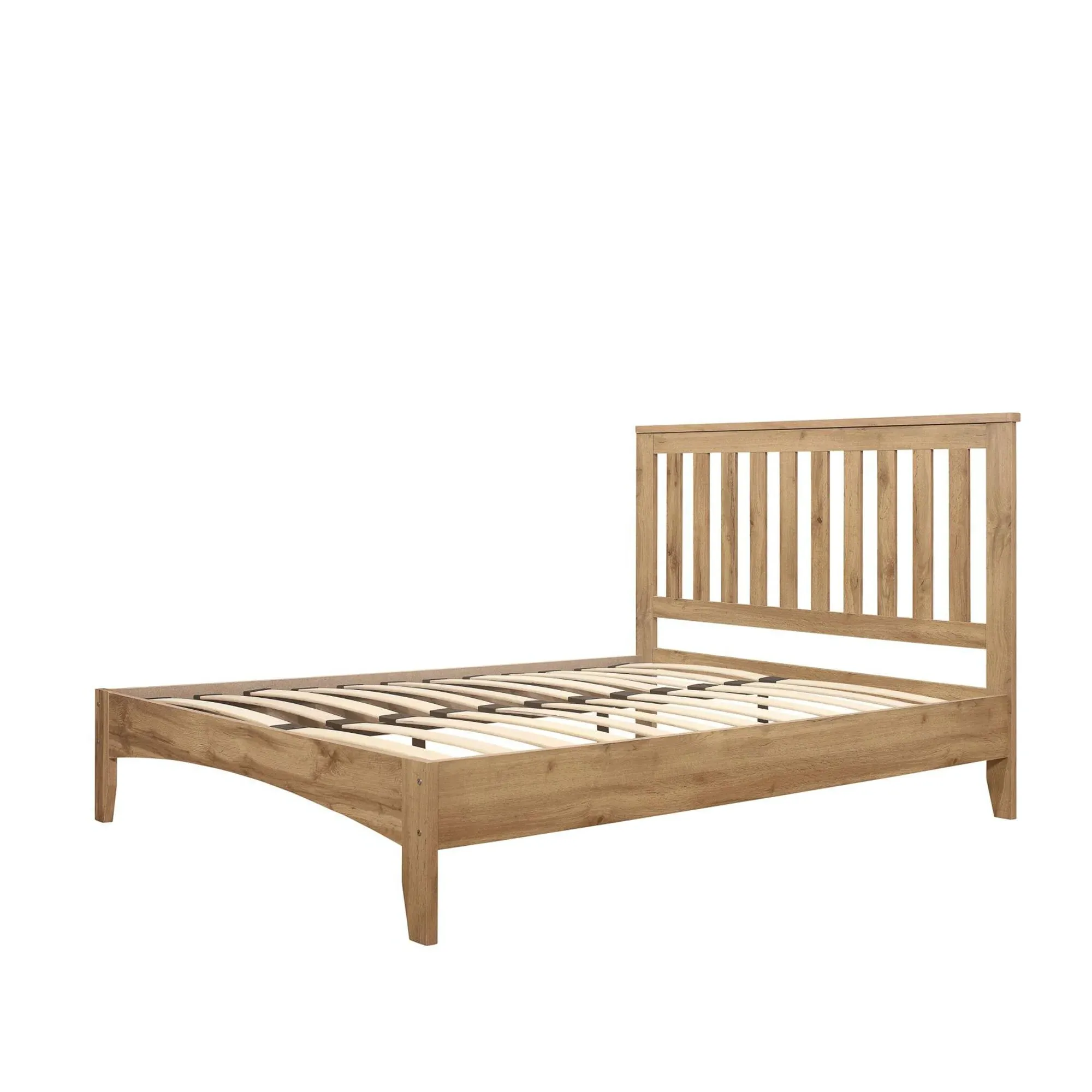 Hampstead Slatted Bed Frame - Oak